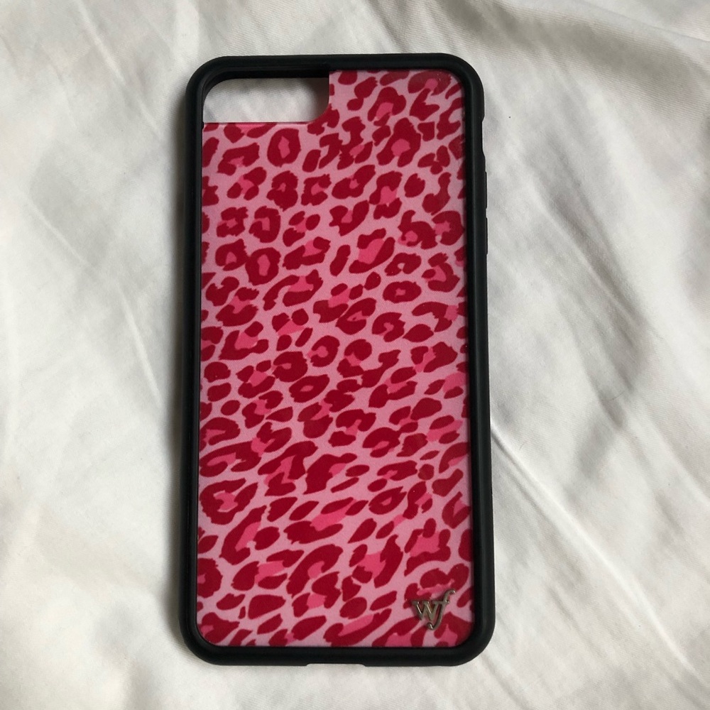 Pink Leopard iPhone 6/7 plus wildflower case